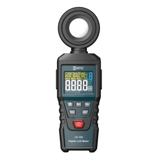 HTC LX-103 Lux Meter, 1,000-200,000 Lux, 100-20,000 FC, Silicon Photodiode Sensor