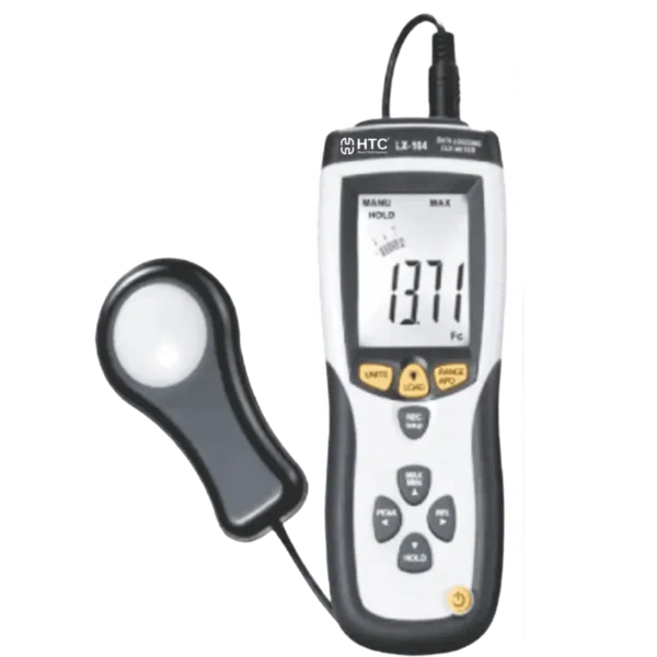 HTC LX-104 Lux Meter, 0.1-400,000 Lux, Data Logging, USB Connectivity