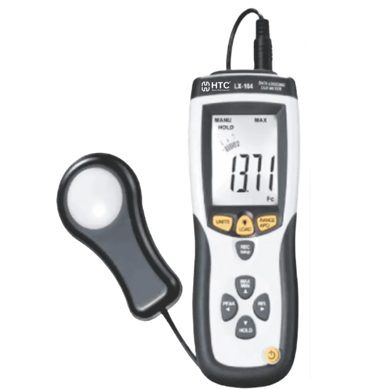 HTC LX-104 Lux Meter, 0.1-400,000 Lux, Data Logging, USB Connectivity HTC LX-104 Lux Meter, 0.1-400,000 Lux, Data Logging, USB Connectivity - Image 1