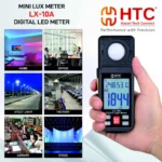HTC LX-10A Mini Digital Lux Meter 200,000 Lux Light Intensity Tester - Image 5
