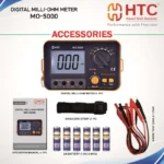 HTC MO-5000 Digital Milli-Ohm Meter 4-Wire Kelvin Testing Method 1999 Counts - Image 5