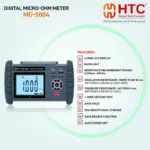 HTC MO-5004 High Accuracy Micro-Ohm Meter 4-Wire Resistance Tester 500 Groups Data - Image 3