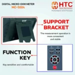 HTC MO-5004 High Accuracy Micro-Ohm Meter 4-Wire Resistance Tester 500 Groups Data - Image 4
