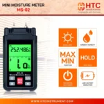 HTC MS-02 Mini Moisture Meter for Wood & Seven Building Material Groups - Image 5