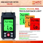 HTC MS-02 Mini Moisture Meter for Wood & Seven Building Material Groups - Image 3