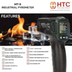HTC MT-8 Industrial Pyrometer Infrared Thermometer -50°C to 800°C with Ambient Temp & Humidity - Image 3
