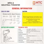 HTC MTX-2 Industrial Pyrometer Infrared Thermometer -50°C to 580°C with 13:1 D:S Ratio - Image 3