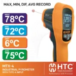 HTC MTX-4 Precise IR & TK Pyrometer Infrared Thermometer -50°C to 500°C with Type-K Input - Image 4