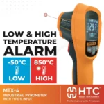 HTC MTX-4 Precise IR & TK Pyrometer Infrared Thermometer -50°C to 500°C with Type-K Input - Image 5