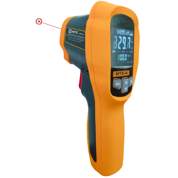 HTC MTX-4 Precise IR & TK Pyrometer Infrared Thermometer -50°C to 500°C with Type-K Input