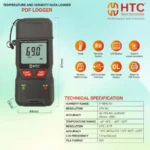 HTC PDF LOGGER Temperature & Humidity Data Logger 25000 Readings with Automatic PDF Report - Image 6