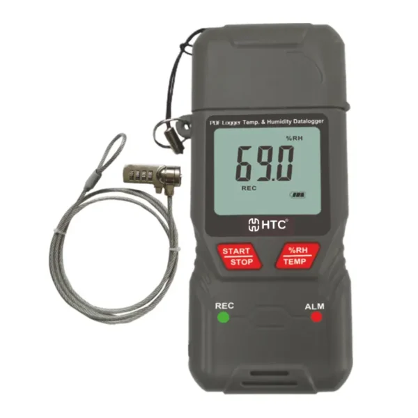 HTC PDF LOGGER Temperature & Humidity Data Logger 25000 Readings with Automatic PDF Report