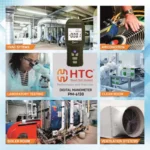 HTC PM-6130 Digital Manometer, ±30.000 PSI, 11 Selectable Units, ±0.3% FS Accuracy - Image 6