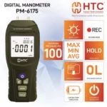 HTC PM-6175 Digital Manometer, ±75.000 PSI, 11 Selectable Units, ±0.3% FS Accuracy - Image 4