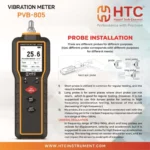 HTC PVB-805 Piezoelectric Vibration Meter Acceleration Velocity & Displacement Meter - Image 4