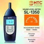 HTC SL-1350 Digital Sound Level Meter 30dB to 130dB with A/C/F Weighting - Image 6