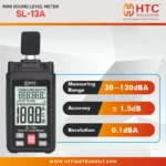 HTC SL-13A Mini Digital Sound Level Meter 30 to 130 dBA Noise Tester - Image 3