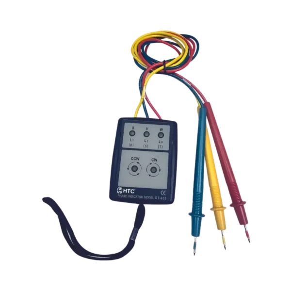 HTC ST-852 3-Phase Phase Sequence & Rotation Indicator, 200V-480V AC Battery-Free