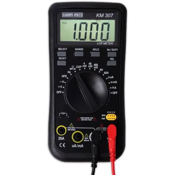 Kusam Meco Autoranging LCR Meter 307, 4000 Counts with Integrated DMM Functions
