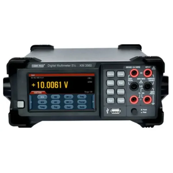 Kusam Meco Bench Top TRMS Digital Multimeter KM 3560, Dual Display 120000 Counts with 4.3 Inch Colour LCD Touch Screen