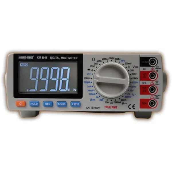Kusam Meco Bench Top TRMS Digital Multimeter KM 8045, 19999 Counts True RMS Digital Multimeter