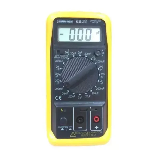 Kusam Meco Capacitance Meter 333, 2000 Counts with Integrated Capacitor Discharge Function