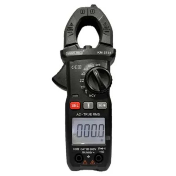 Kusam Meco Digital Clampmeter KM 2731 (Upgraded), 600A AC 6000 Counts TRMS Heavy Duty Tester