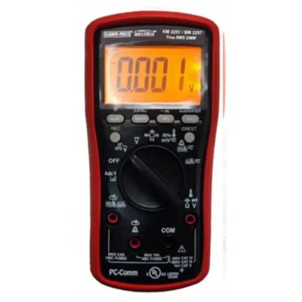 Kusam Meco Digital Multimeter KM 2257, 3-5/6 Digit 6000 Counts TRMS with VFD, EF Detection & PC Interface