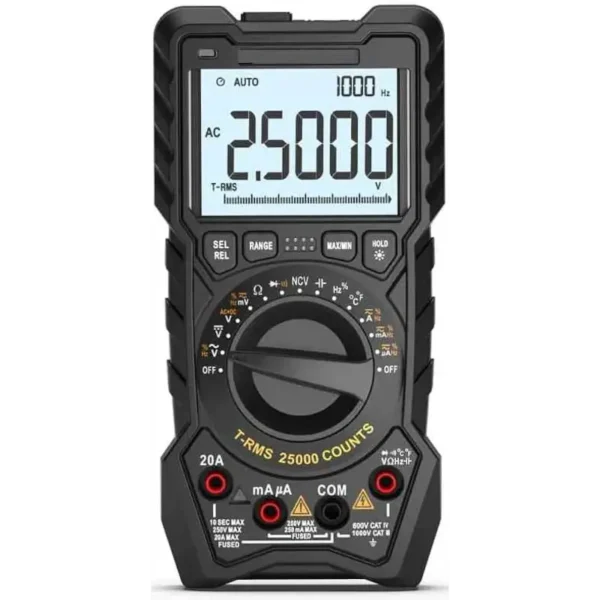 Kusam Meco Digital Multimeter KM 405MK-II, 25000 Counts Dual Display TRMS with Voltage & Current Measurement