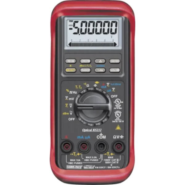 Kusam Meco Digital Multimeter KM 859 CF, 5-4/5 Digit 50,000/500,000 Counts Autoranging with PC Interface & Dual Temperature