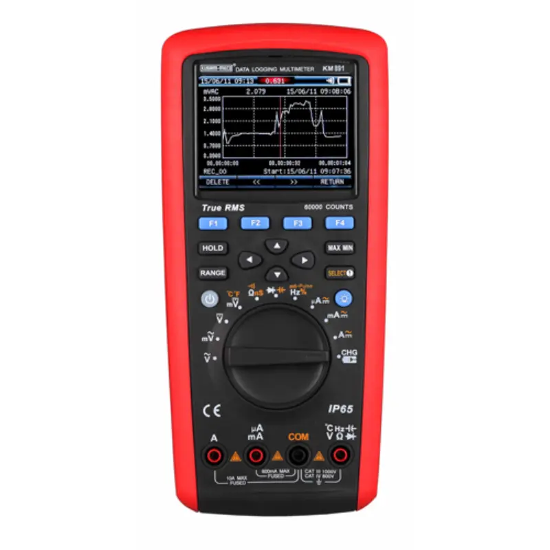 Kusam Meco Digital Multimeter KM 891, 4-56 Digit 60,000 Counts TRMS with Graphical Display, Datalogging, PC Interface & IP65 Kusam Meco Digital Multimeter KM 891, 4-5/6 Digit 60,000 Counts TRMS with Graphical Display, Datalogging, PC Interface & IP65 - Image 1