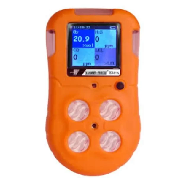 Kusam Meco Intrinsically Safe Portable Multi-Gas Detector BX-616, 4-in-1 Gas Monitor for LEL, H2S, CO, O2