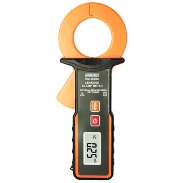 Kusam Meco Leakage Current Clampmeter KM 2008A, 0.01mA to 300A AC 3000 Counts with Data Storage 60 Groups
