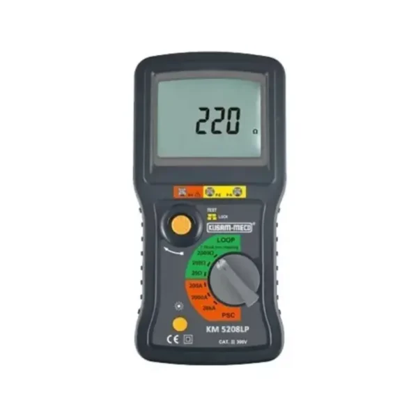 Kusam Meco Loop Impedance Tester KM 5208LP, Range with Up to 20KA Prospective Short-Circuit Current