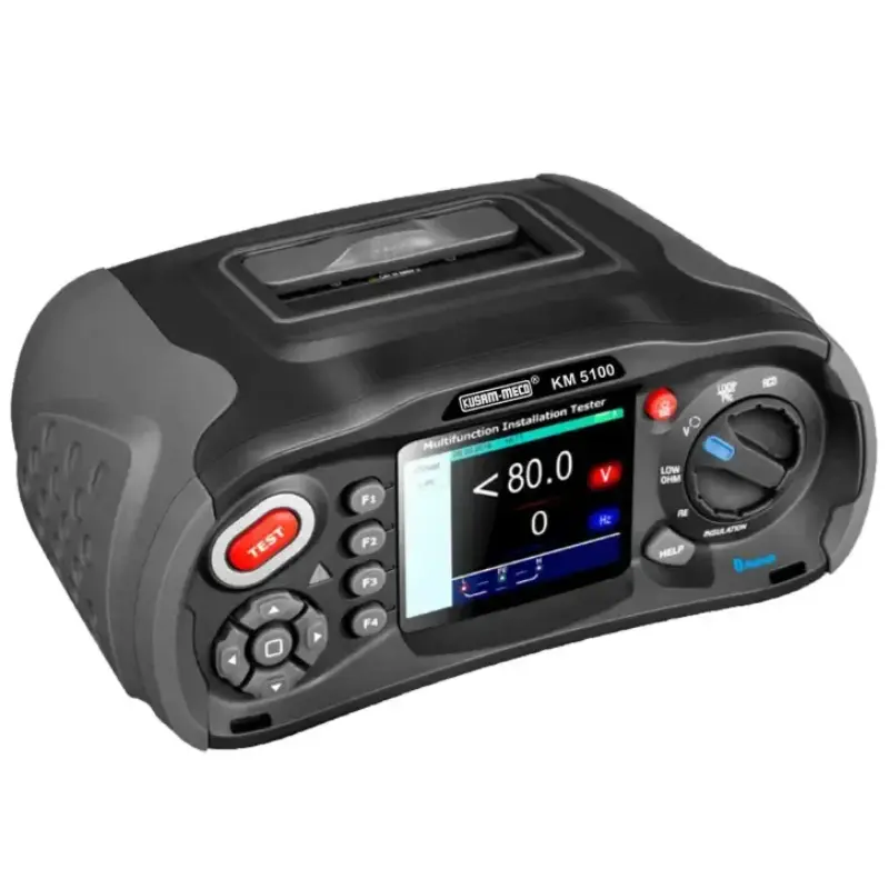 Kusam Meco Multifunction Installation Tester KM 5100, 3.5 Inch TFT Colour LCD with Insulation Resistance, Earth Resistance & RCD Testing Kusam Meco Multifunction Installation Tester KM 5100, 3.5 Inch TFT Colour LCD with Insulation Resistance, Earth Resistance & RCD Testing - Image 1