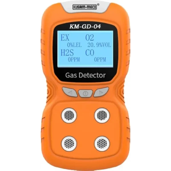 Kusam Meco Portable Multi Gas Detector KM-GD-04, Handheld Multi-Gas Monitor for CO, O2, H2S, LEL