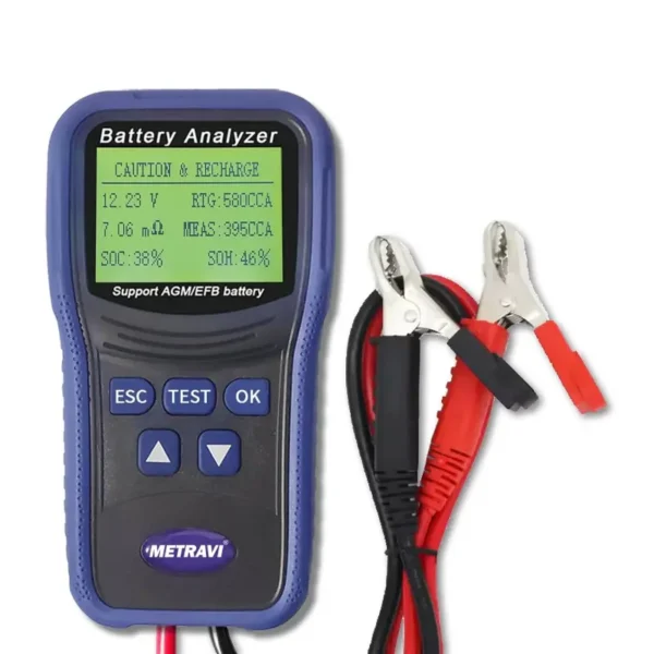 Metravi BT-200 Digital Battery Analyser for CCA, AGM/EFB Start-Stop Testing