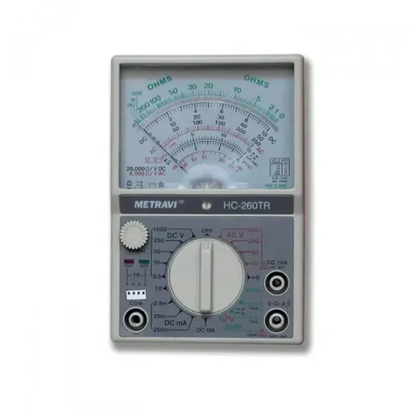 Metravi 260TR Analogue Multimeter with Transistor Polarity and Audible Continuity