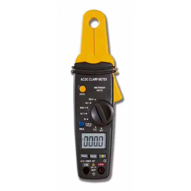 Metravi 4672 3-34 Digit Digital ACDC Leakage Current Clamp Meter with 23mm Jaw and Continuity Test Metravi 4672 3 Digit Digital AC/DC Leakage Current Clamp Meter with 23mm Jaw and Continuity Test - Image 1