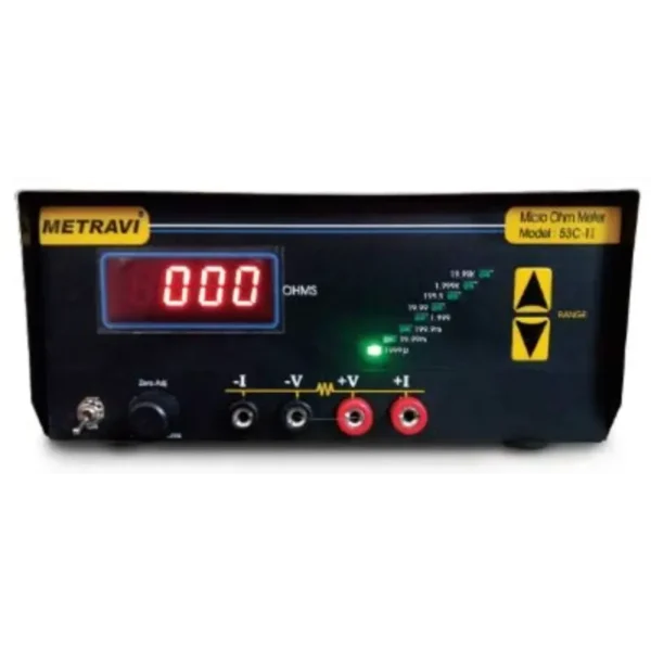 Metravi 53C-II Micro-Processor Based Digital Micro Ohms Meter