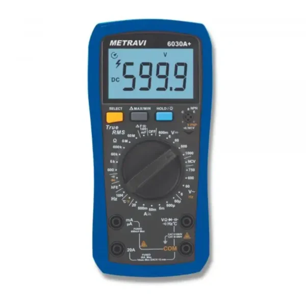 Metravi 6030A+ 6000 Counts T-RMS Digital Multimeter