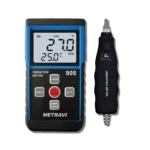 Metravi 908 Portable Digital Vibration and Temperature Meter with Probes