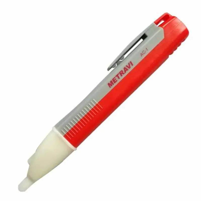 Metravi AC-1 Voltage Detector (90V-1000V AC) with AudioVisual Alarm & Flashlight Metravi AC-1 Voltage Detector (90V-1000V AC) with Audio/Visual Alarm & Flashlight - Image 1