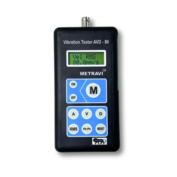 Metravi AVD-80 Digital Vibration Meter Velocity Acceleration Displacement