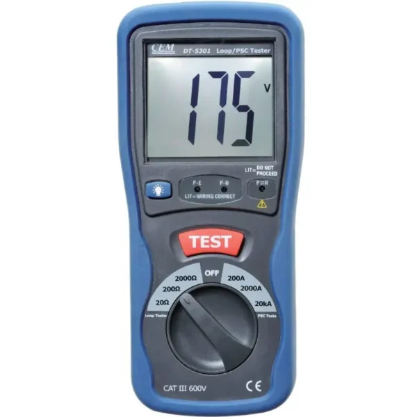 Metravi CEM DT-5301 Loop Impedance Tester with PSC