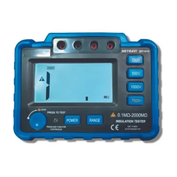 Metravi DIT-910 Digital Insulation Tester 1000V with GO-NO-GO Function