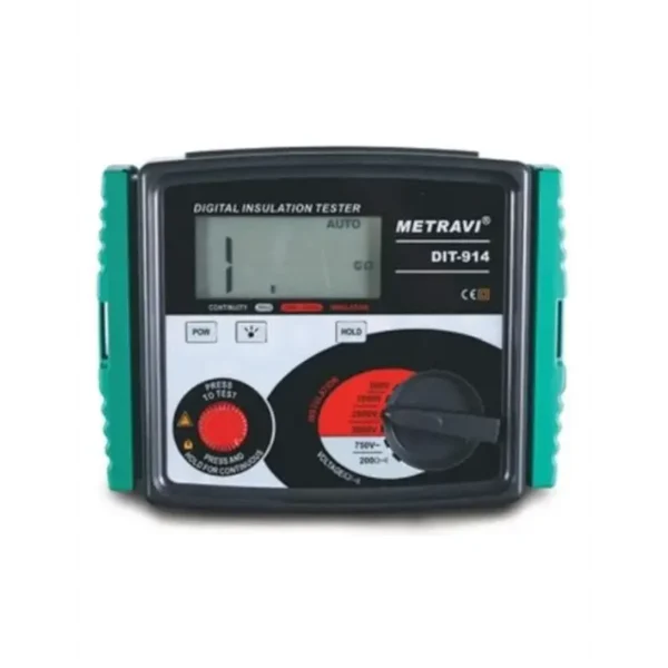 Metravi DIT-914 Digital Insulation Tester 5000V Battery and Mains Operated