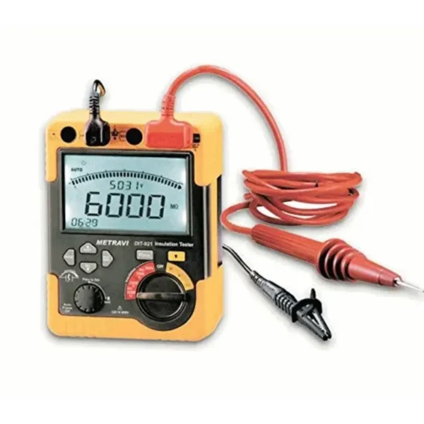Metravi DIT-921 Digital Insulation Tester 5000V Battery Operated with Continuity & AC Voltage
