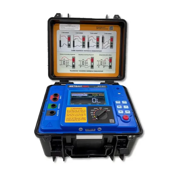 Metravi DIT-930 Digital Insulation Tester 5kV with Capacitance & Resistance Measurement