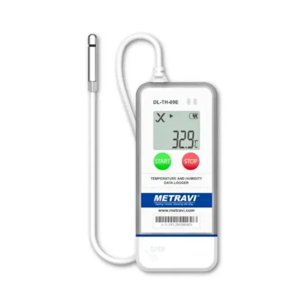 Metravi DL-TH-09E USB-based Temperature & Humidity Data Logger with 1.2m External Sensor and IP65 Rating